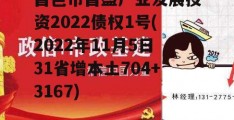 昌邑市昌盛产业发展投资2022债权1号(2022年11月5日31省增本土704+3167)