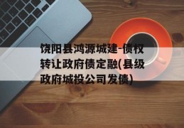 饶阳县鸿源城建-债权转让政府债定融(县级政府城投公司发债)