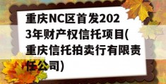 重庆NC区首发2023年财产权信托项目(重庆信托拍卖行有限责任公司)