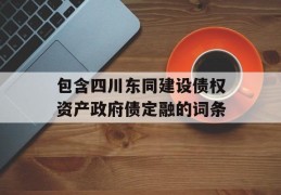 包含四川东同建设债权资产政府债定融的词条