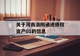 关于河南洛阳通途债权资产01的信息