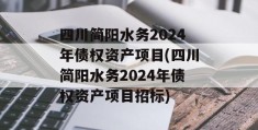 四川简阳水务2024年债权资产项目(四川简阳水务2024年债权资产项目招标)