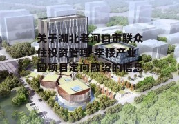 关于湖北老河口市联众住投资管理-李楼产业园项目定向融资的信息