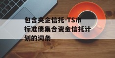 包含央企信托-TS市标准债集合资金信托计划的词条