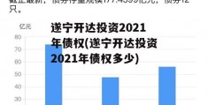 遂宁开达投资2021年债权(遂宁开达投资2021年债权多少)