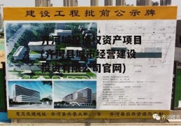 齐河城投债权资产项目(齐河县城市经营建设投资有限公司官网)