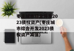 枣庄城市综合开发2023债权资产(枣庄城市综合开发2023债权资产减值)