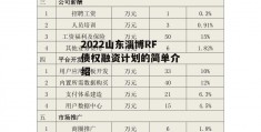 2022山东淄博RF债权融资计划的简单介绍