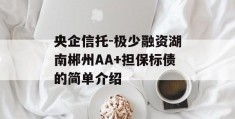 央企信托-极少融资湖南郴州AA+担保标债的简单介绍