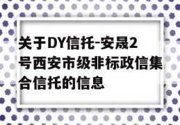 关于DY信托-安晟2号西安市级非标政信集合信托的信息