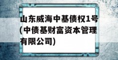 山东威海中基债权1号(中债基财富资本管理有限公司)