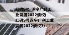 红码9号-遂宁广利工业发展2022债权(红码9号遂宁广利工业发展2022债权3)