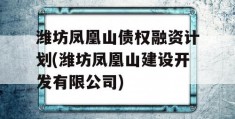 潍坊凤凰山债权融资计划(潍坊凤凰山建设开发有限公司)