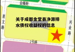 关于成都金堂县净源排水债权收益权的信息