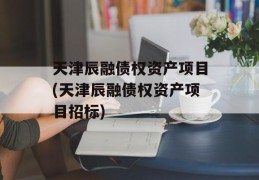 天津辰融债权资产项目(天津辰融债权资产项目招标)