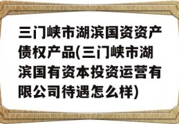 三门峡市湖滨国资资产债权产品(三门峡市湖滨国有资本投资运营有限公司待遇怎么样)