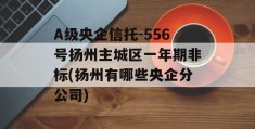 A级央企信托-556号扬州主城区一年期非标(扬州有哪些央企分公司)