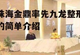 珠海金鼎率先九龙整形的简单介绍