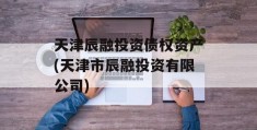 天津辰融投资债权资产(天津市辰融投资有限公司)