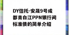 DY信托-安晟9号成都青白江PPN银行间标准债的简单介绍