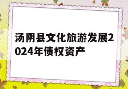 汤阴县文化旅游发展2024年债权资产