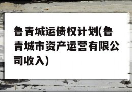 鲁青城运债权计划(鲁青城市资产运营有限公司收入)