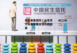 包含省属信托–山东济宁标准债集合信托的词条