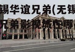 无锡华谊兄弟(无锡华谊兄弟影视城在哪里)