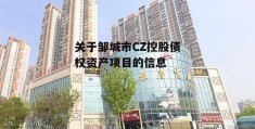 关于邹城市CZ控股债权资产项目的信息