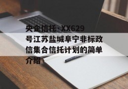 央企信托·XX629号江苏盐城阜宁非标政信集合信托计划的简单介绍