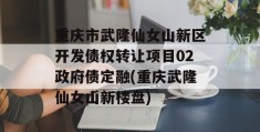 重庆市武隆仙女山新区开发债权转让项目02政府债定融(重庆武隆仙女山新楼盘)