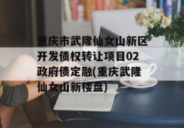 重庆市武隆仙女山新区开发债权转让项目02政府债定融(重庆武隆仙女山新楼盘)