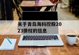 关于青岛海科控股2023债权的信息