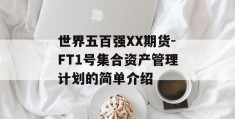 世界五百强XX期货-FT1号集合资产管理计划的简单介绍