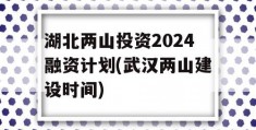 湖北两山投资2024融资计划(武汉两山建设时间)