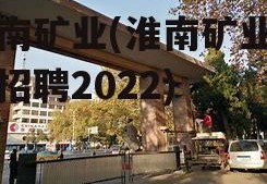 淮南矿业(淮南矿业集团招聘2022)