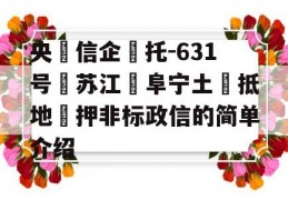 央‮信企‬托-631号‮苏江‬阜宁土‮抵地‬押非标政信的简单介绍