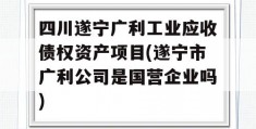 四川遂宁广利工业应收债权资产项目(遂宁市广利公司是国营企业吗)