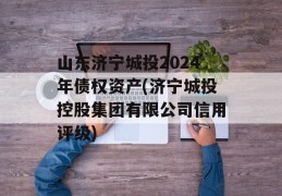 山东济宁城投2024年债权资产(济宁城投控股集团有限公司信用评级)