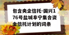 包含央企信托-国兴176号盐城阜宁集合资金信托计划的词条