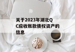 关于2023年湖北QC应收账款债权资产的信息