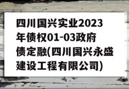 四川国兴实业2023年债权01-03政府债定融(四川国兴永盛建设工程有限公司)