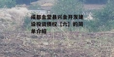 成都金堂县兴金开发建设投资债权【六】的简单介绍