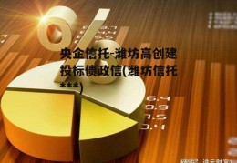 央企信托-潍坊高创建投标债政信(潍坊信托***)