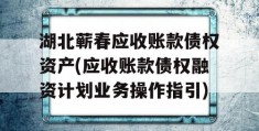 湖北蕲春应收账款债权资产(应收账款债权融资计划业务操作指引)