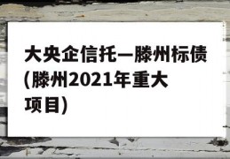 大央企信托—滕州标债(滕州2021年重大项目)