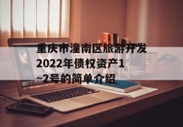 重庆市潼南区旅游开发2022年债权资产1~2号的简单介绍