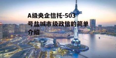 A级央企信托-503号盐城市级政信的简单介绍