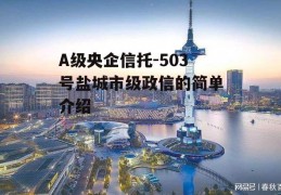 A级央企信托-503号盐城市级政信的简单介绍