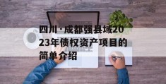 四川·成都强县域2023年债权资产项目的简单介绍